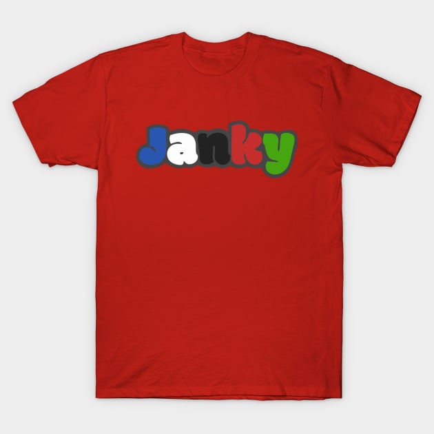 Janky | WUBRG JANKY MTG COLORS T-Shirt by ChristophZombie